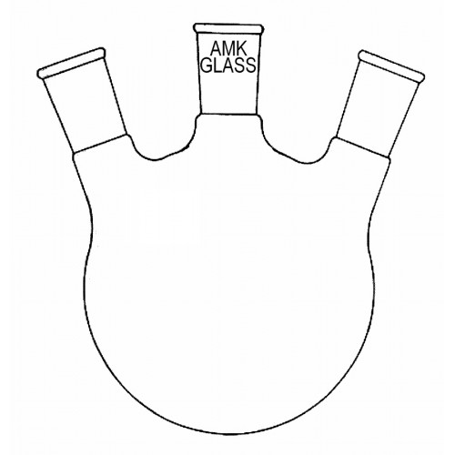 Round Bottom Flask 3 Neck Angled Joint